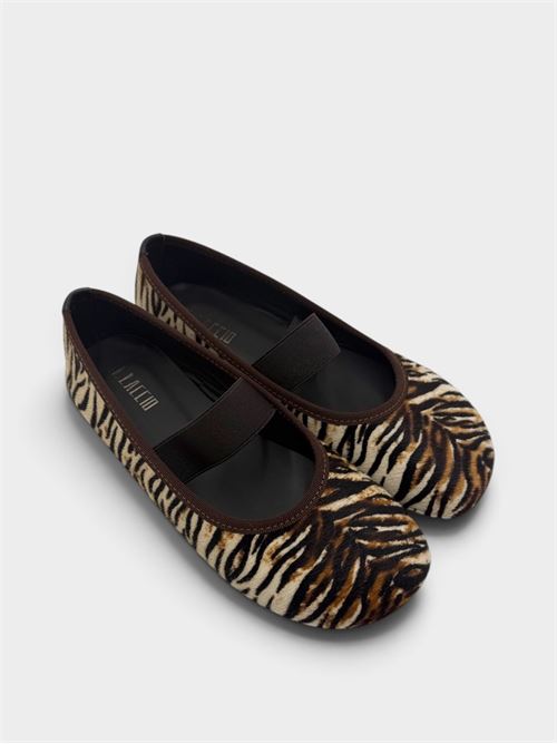 Ballerina cavallino tigre con punta tonda ed elastico IL LACCIO | 5418CAVALLINOTIGRE